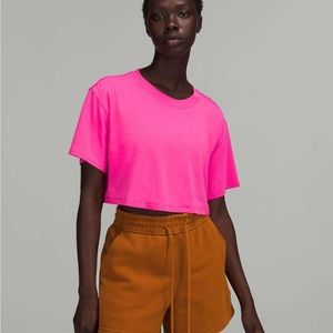 Lululemon All Yours Cropped Tee Size 6